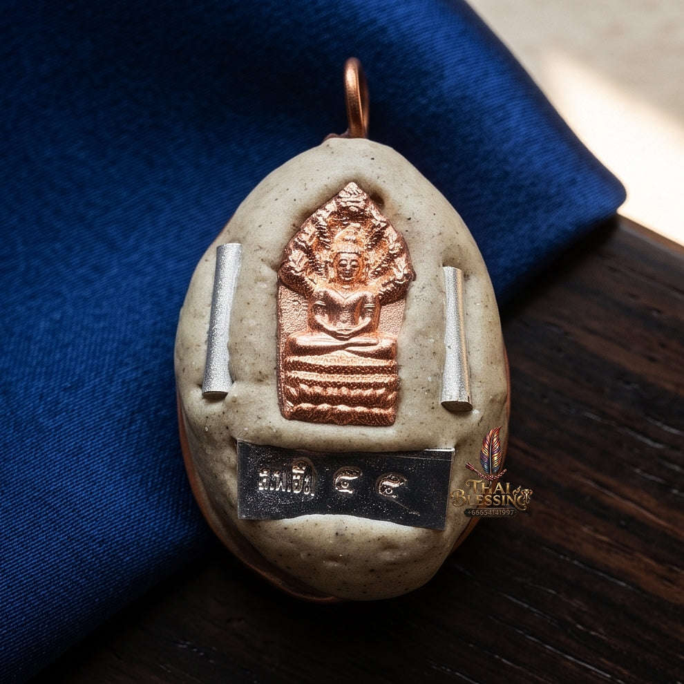Protective & Evil Busting Bia Gae Magic Shell - Luang Pu Im Wat Thung Na Mai Unlock Ancient Southern Magic, Supreme Warding Sorcery & Unyielding Sacred Shielding Thai Blessing Co By RURUECHA