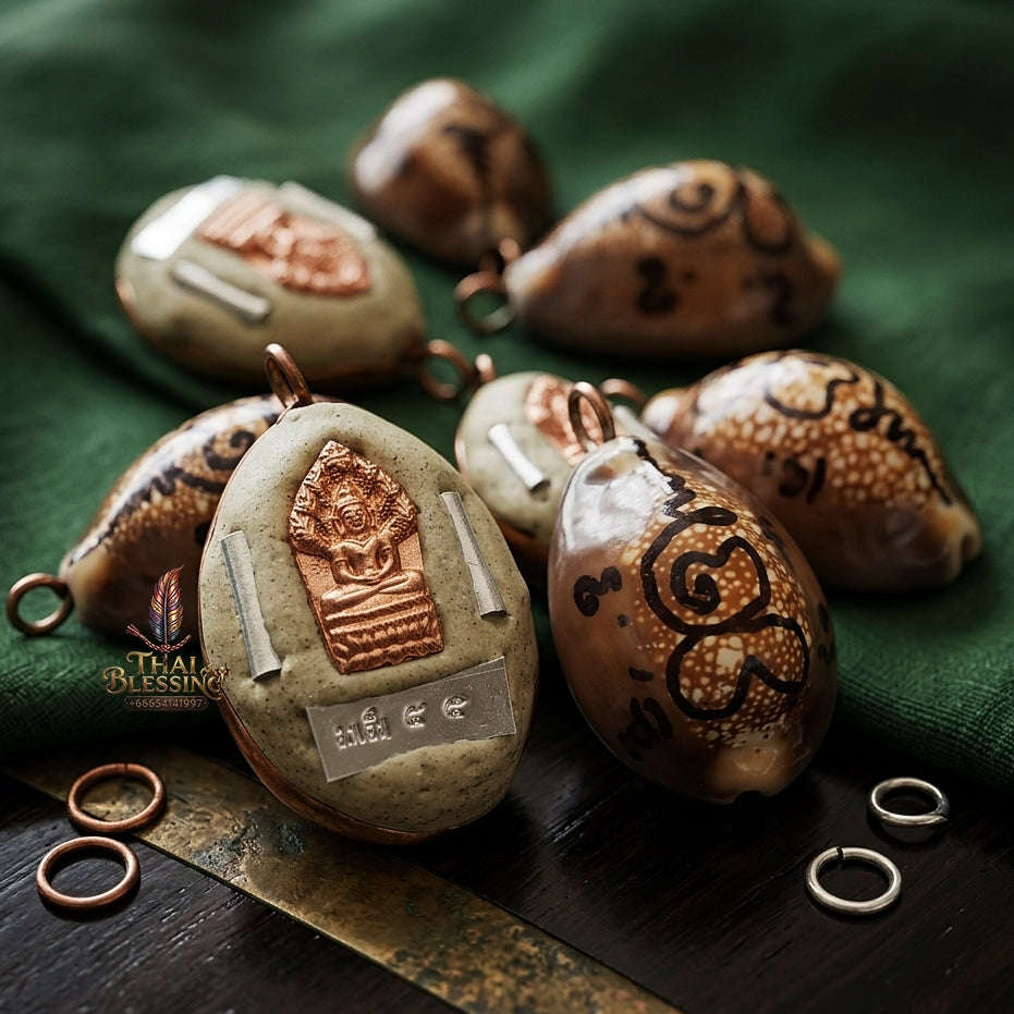 Protective & Evil Busting Bia Gae Magic Shell - Luang Pu Im Wat Thung Na Mai Unlock Ancient Southern Magic, Supreme Warding Sorcery & Unyielding Sacred Shielding Thai Blessing Co By RURUECHA