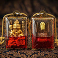 Pu Suea Chao Sane Thai Amulet Protection talisman good luck charm spiritual jewelry Pu Chao Samingphrai Sacred Charm Wan Sao Long Red Rooster Herb Oil Thai Blessing Co By RURUECHA