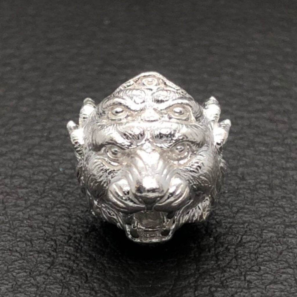 Si Hu Ha Ta bracelet by Master Subin featuring a detailed silver tiger charm for spiritual protection