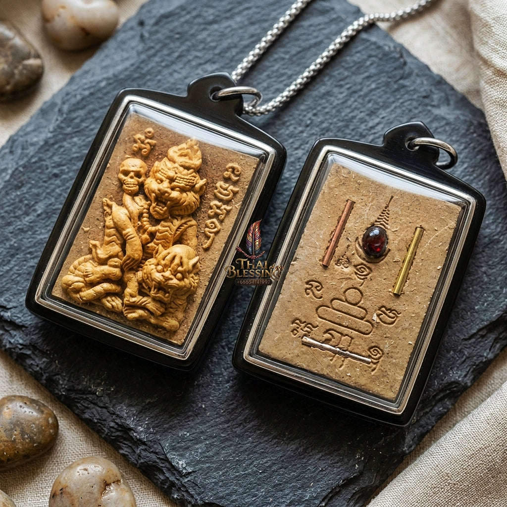 Puu Suea Chao Saney Thai Amulet Protection talisman good luck charm spiritual jewelry Sovereign Tiger Hermit Charm & Sacred Herbal Sorcery Puu Suea Chao Saney Thai Blessing Co By RURUECHA