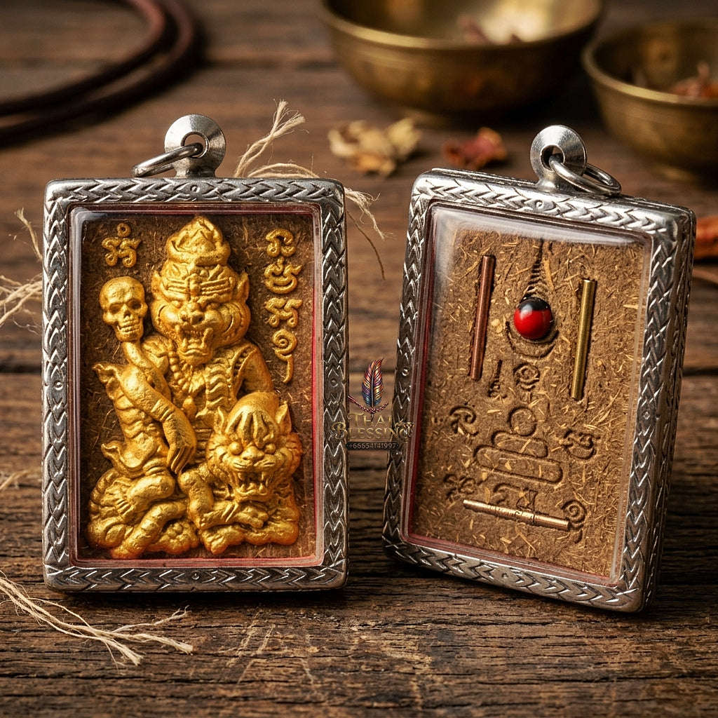 Puu Suea Chao Saney Thai Amulet Protection talisman good luck charm spiritual jewelry Sovereign Tiger Hermit Charm & Sacred Herbal Sorcery Puu Suea Chao Saney Thai Blessing Co By RURUECHA