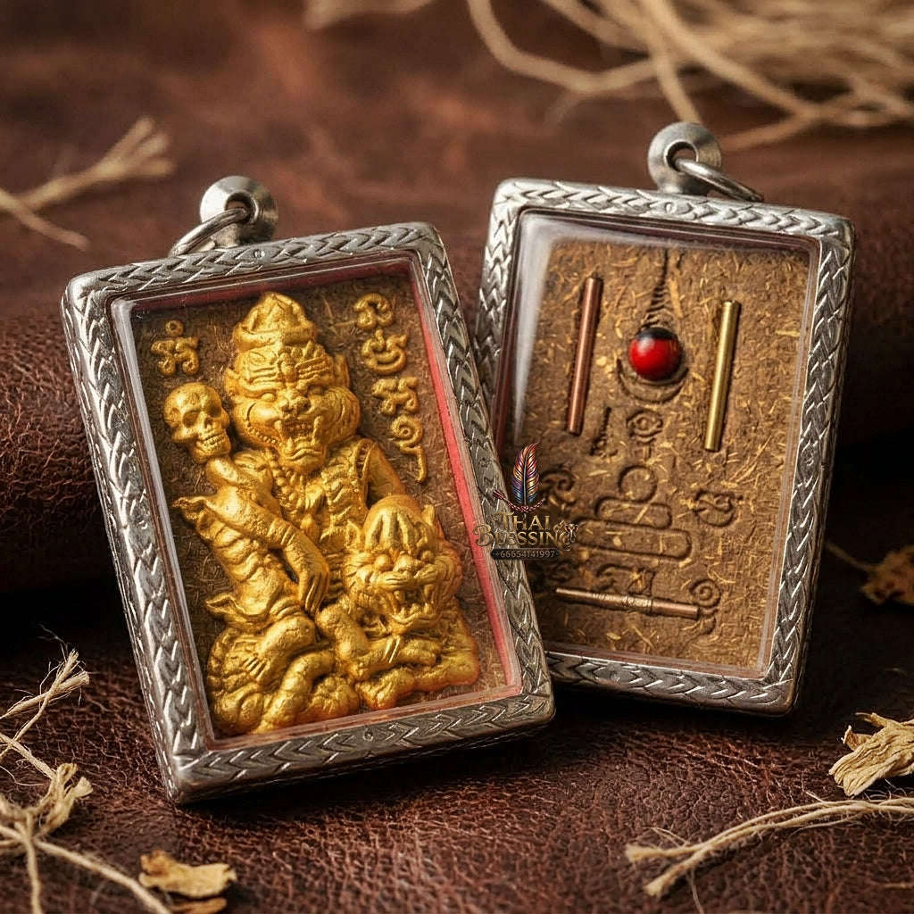 Puu Suea Chao Saney Thai Amulet Protection talisman good luck charm spiritual jewelry Sovereign Tiger Hermit Charm & Sacred Herbal Sorcery Puu Suea Chao Saney Thai Blessing Co By RURUECHA