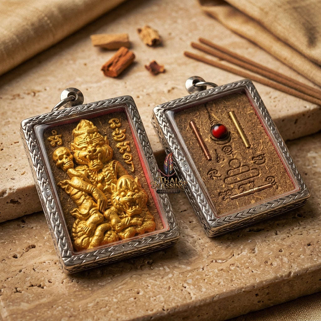 Puu Suea Chao Saney Thai Amulet Protection talisman good luck charm spiritual jewelry Sovereign Tiger Hermit Charm & Sacred Herbal Sorcery Puu Suea Chao Saney Thai Blessing Co By RURUECHA