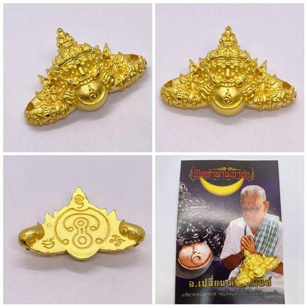 Rahu Amulet for Wealth - Authentic Thai Religious Decor for Prosperity