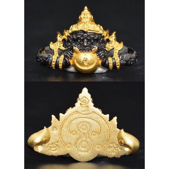 Rahu Amulet for Wealth – Authentic Thai Religious Decor ร้านค้าของฉัน แบล็ค ทอง ชุบทอง แบล็ค ทอง-ชุบทอง-