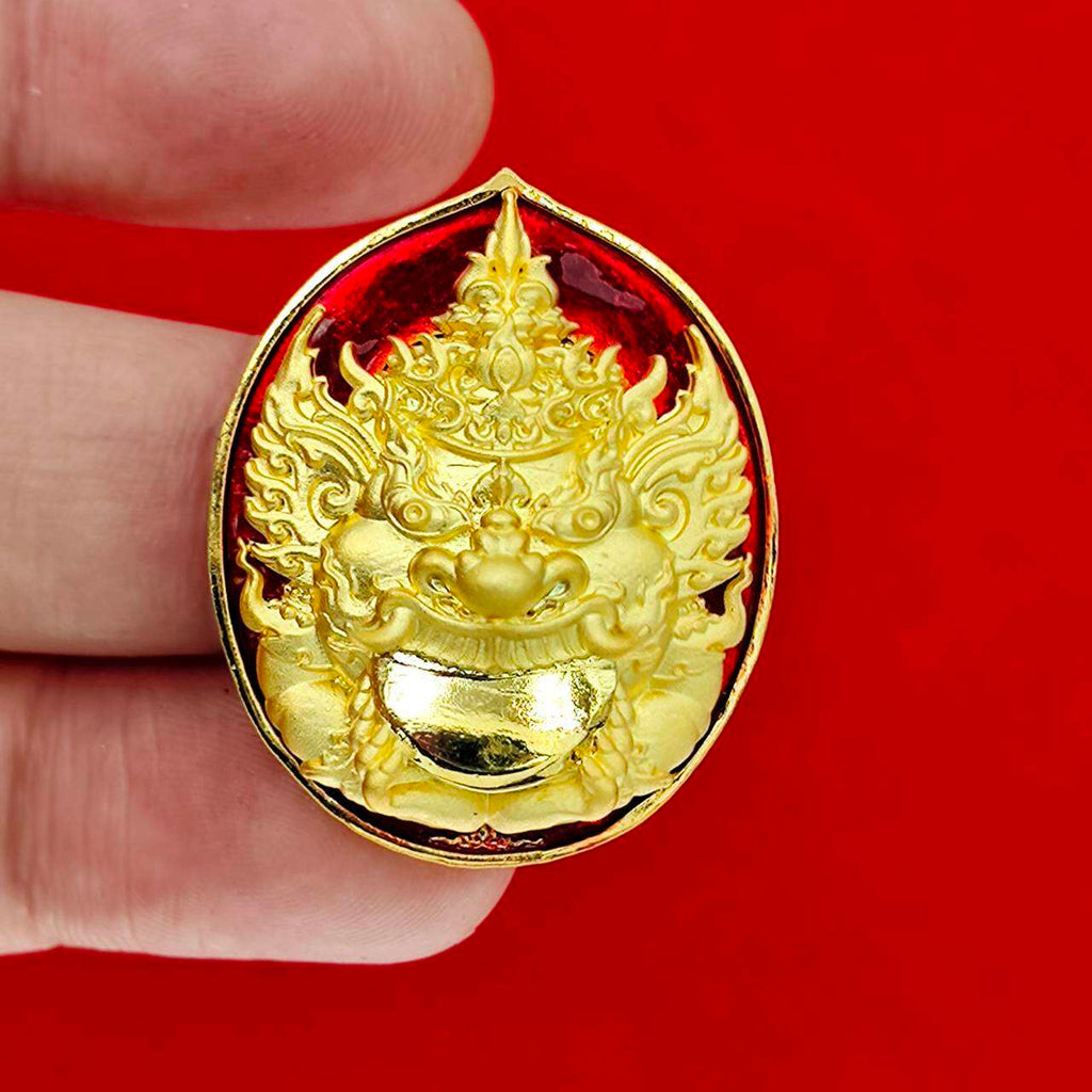 Rahu Deity Amulet for Transforming Obstacles into Fortune, Wealth, and Spiritual Strength