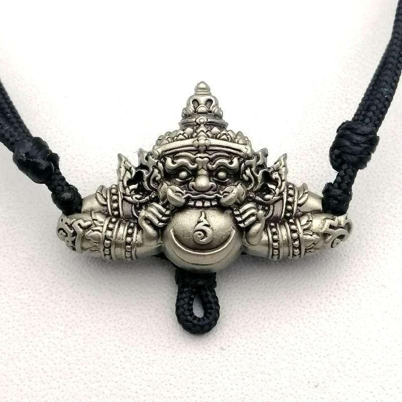 Rahu Power Necklace - Authentic Amulet for Wealth & Luck by Ajarn Plian, Khao Or Master