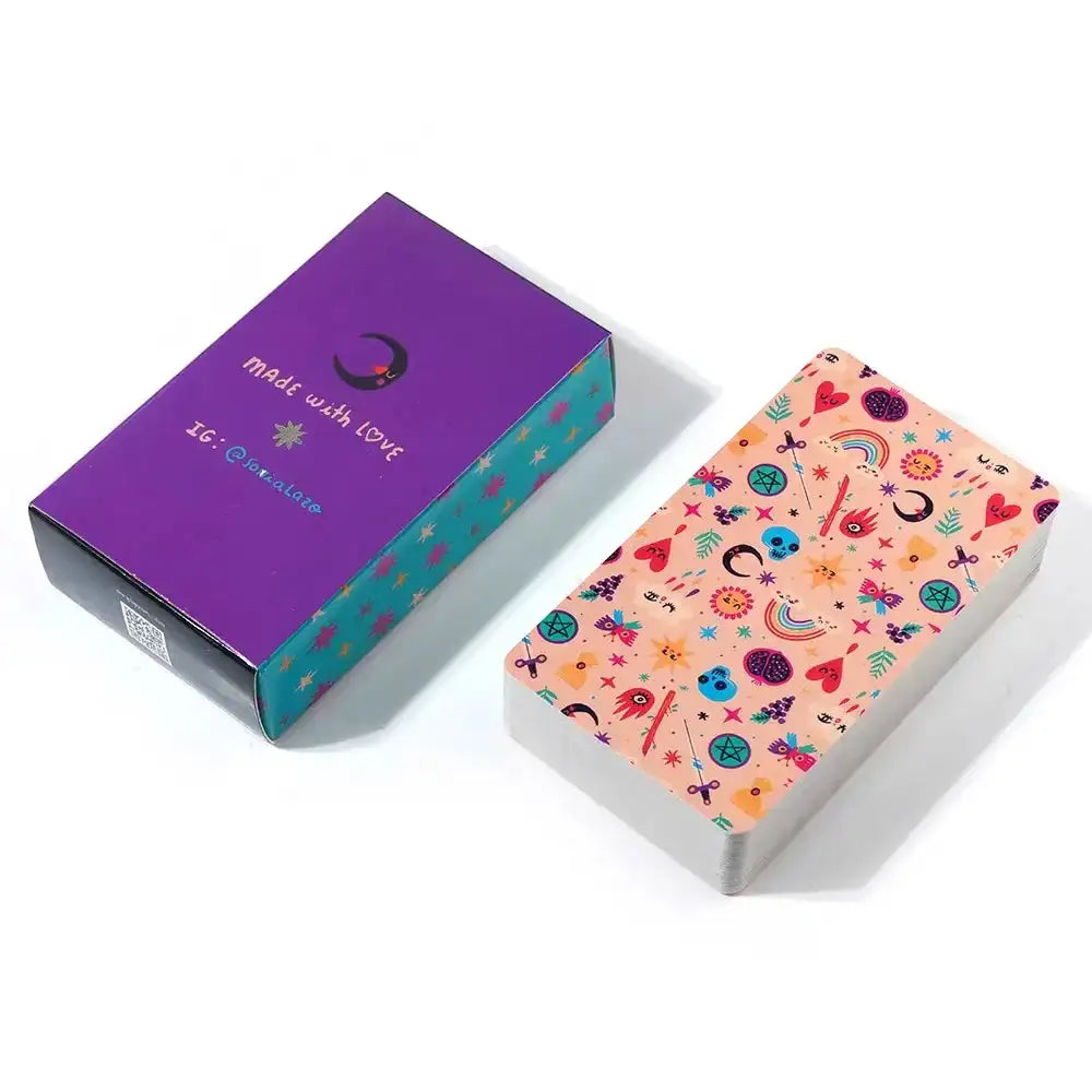 Rainbow Tarot Deck – 78 Cards | Vibrant Party Tarot Cards Game for Beginners | Spiritual Guide for Love and Life | Standard Tarot Size