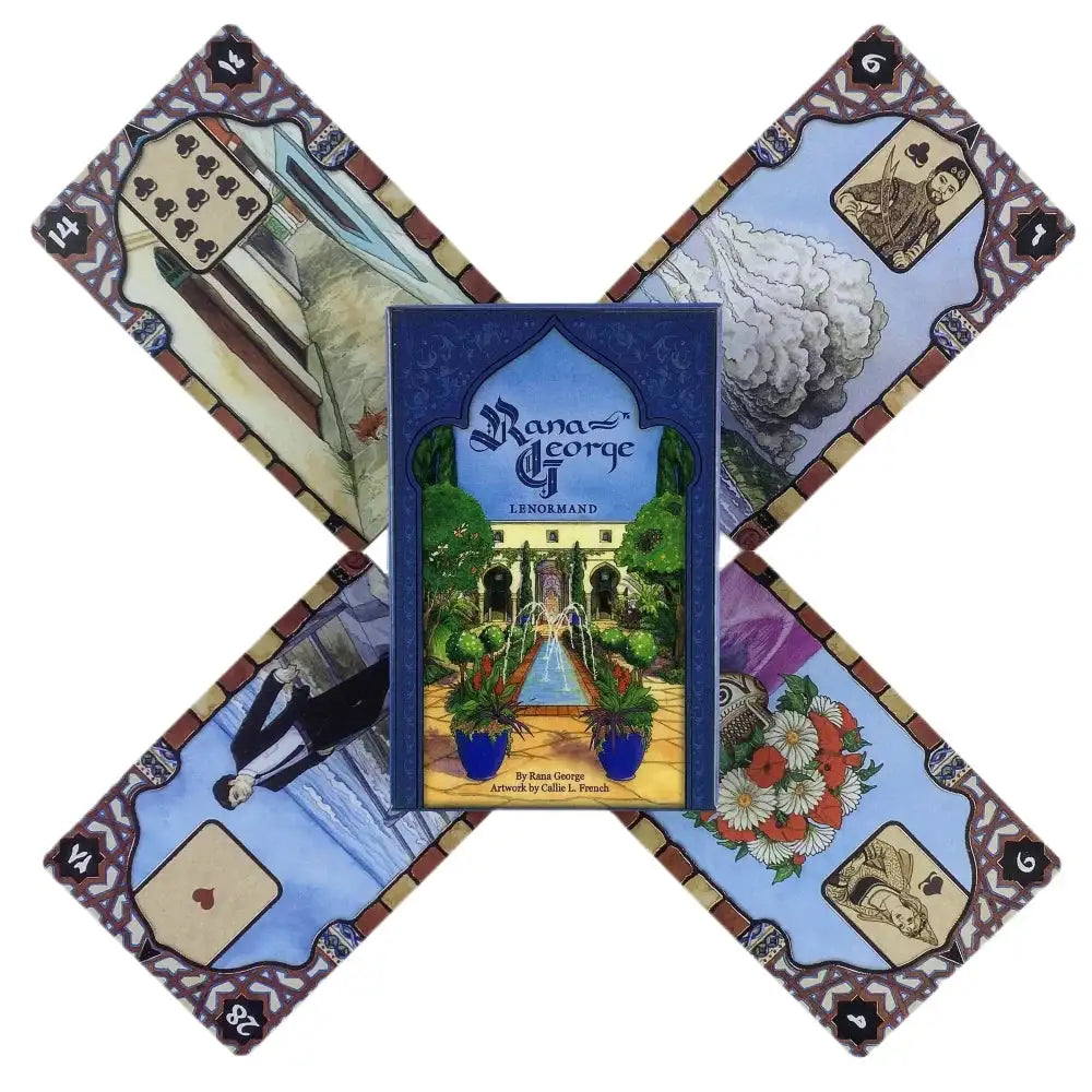 🌿Rana George Lenormand – Exquisite 42-Card Oracle Deck Inspired by Lebanese Folklore, Featuring Deluxe Gold Foil and Pearlized Cards
