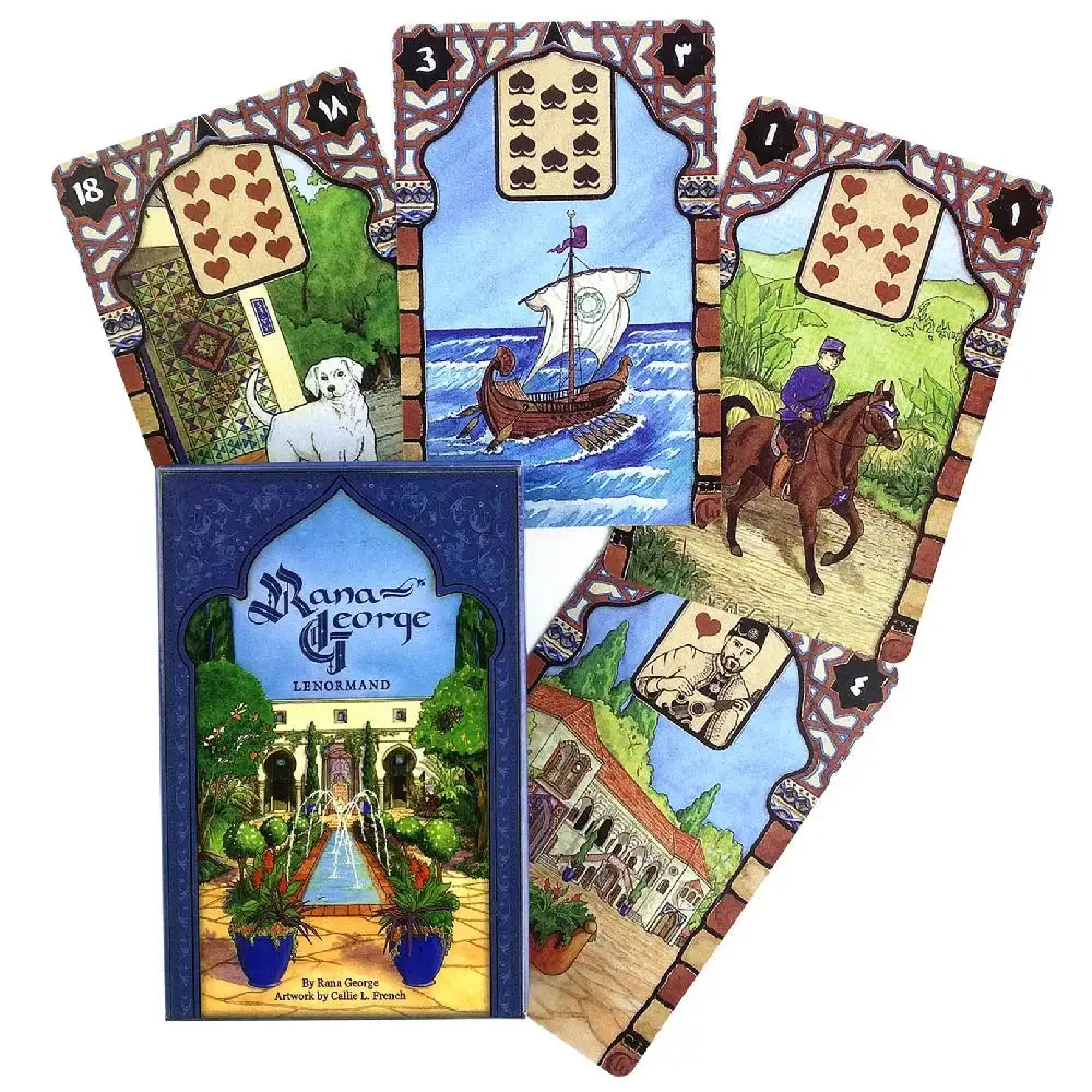 🌿Rana George Lenormand – Exquisite 42-Card Oracle Deck Inspired by Lebanese Folklore, Featuring Deluxe Gold Foil and Pearlized Cards