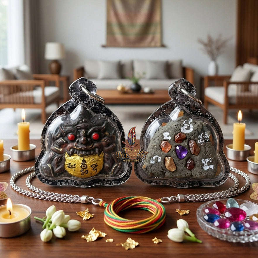 ✨ Rare Phra Rahu "Chuchata" Coconut Shell Carving | Hand-Crafted by Master Pu Khem Thong (Phetchabun) 2011 Edition Thai Blessing Co By RURUECHA
