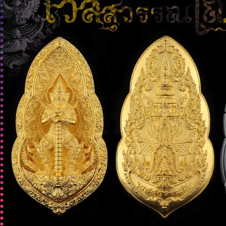 Thao Wessuwan Amulet for Authentic Protection and Prosperity Vessavana 3