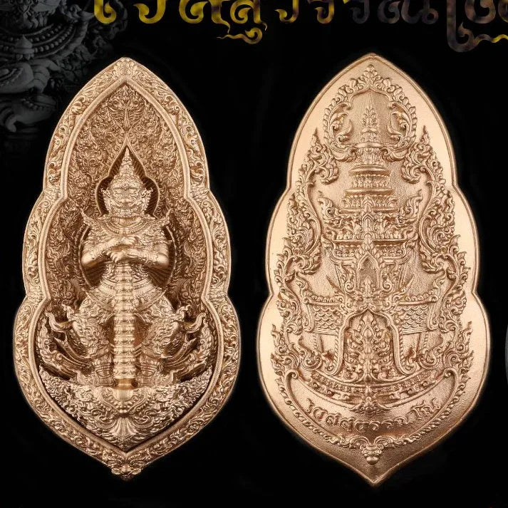 Thao Wessuwan Amulet for Authentic Protection and Prosperity Vessavana 9