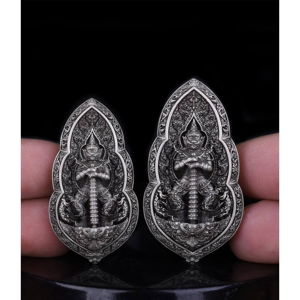 Rare Vessavana amulet Thailand intricately designed with detailed craftsmanship and spiritual significance