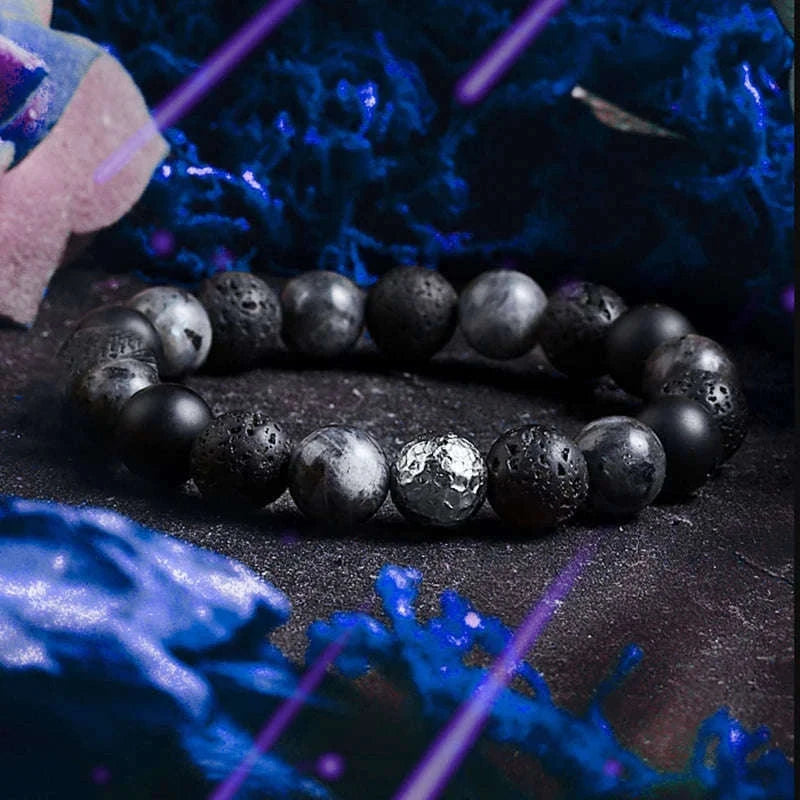 ✨ Real Natural Red Tiger Eye Stone Bead Bracelet – Handmade Zircon Accent Jewelry for Men & Women, Perfect Gift for Girlfriend – Wholesale Quality 25 8 mm Beads