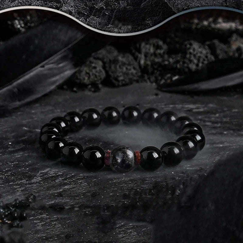 ✨ Real Natural Red Tiger Eye Stone Bead Bracelet – Handmade Zircon Accent Jewelry for Men & Women, Perfect Gift for Girlfriend – Wholesale Quality 12 8 mm Beads