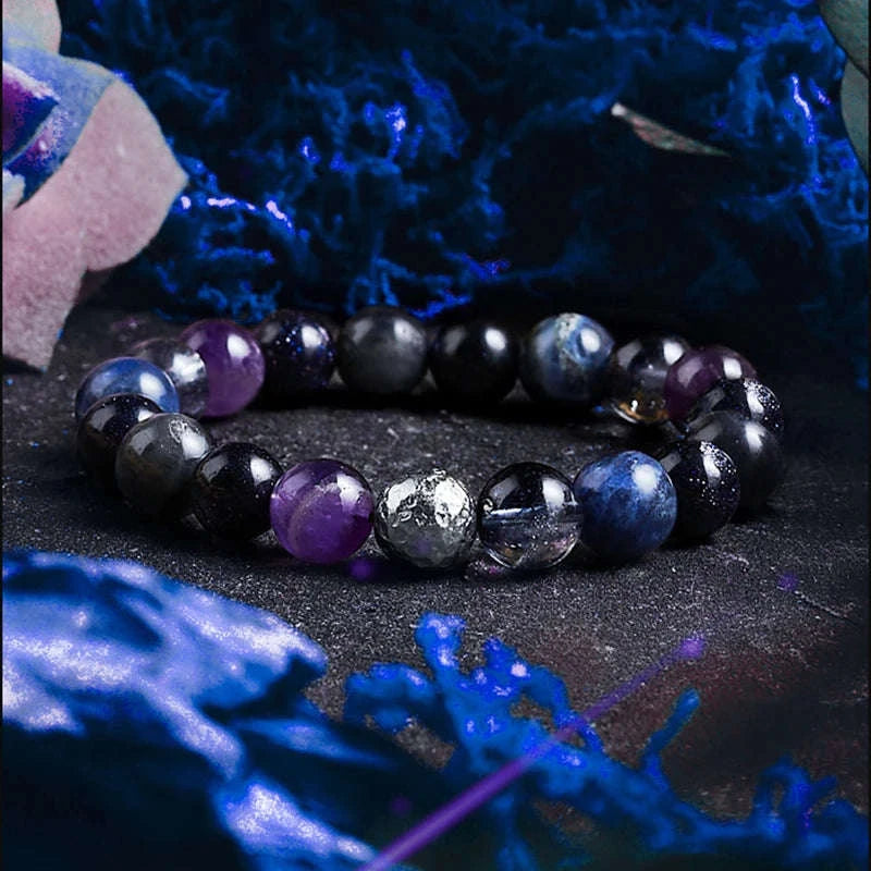 ✨ Real Natural Red Tiger Eye Stone Bead Bracelet – Handmade Zircon Accent Jewelry for Men & Women, Perfect Gift for Girlfriend – Wholesale Quality 28 8 mm Beads