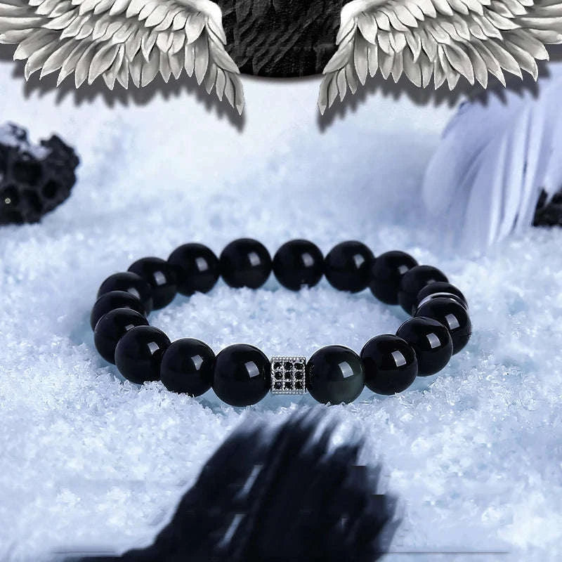 ✨ Real Natural Red Tiger Eye Stone Bead Bracelet – Handmade Zircon Accent Jewelry for Men & Women, Perfect Gift for Girlfriend – Wholesale Quality 24 8 mm Beads