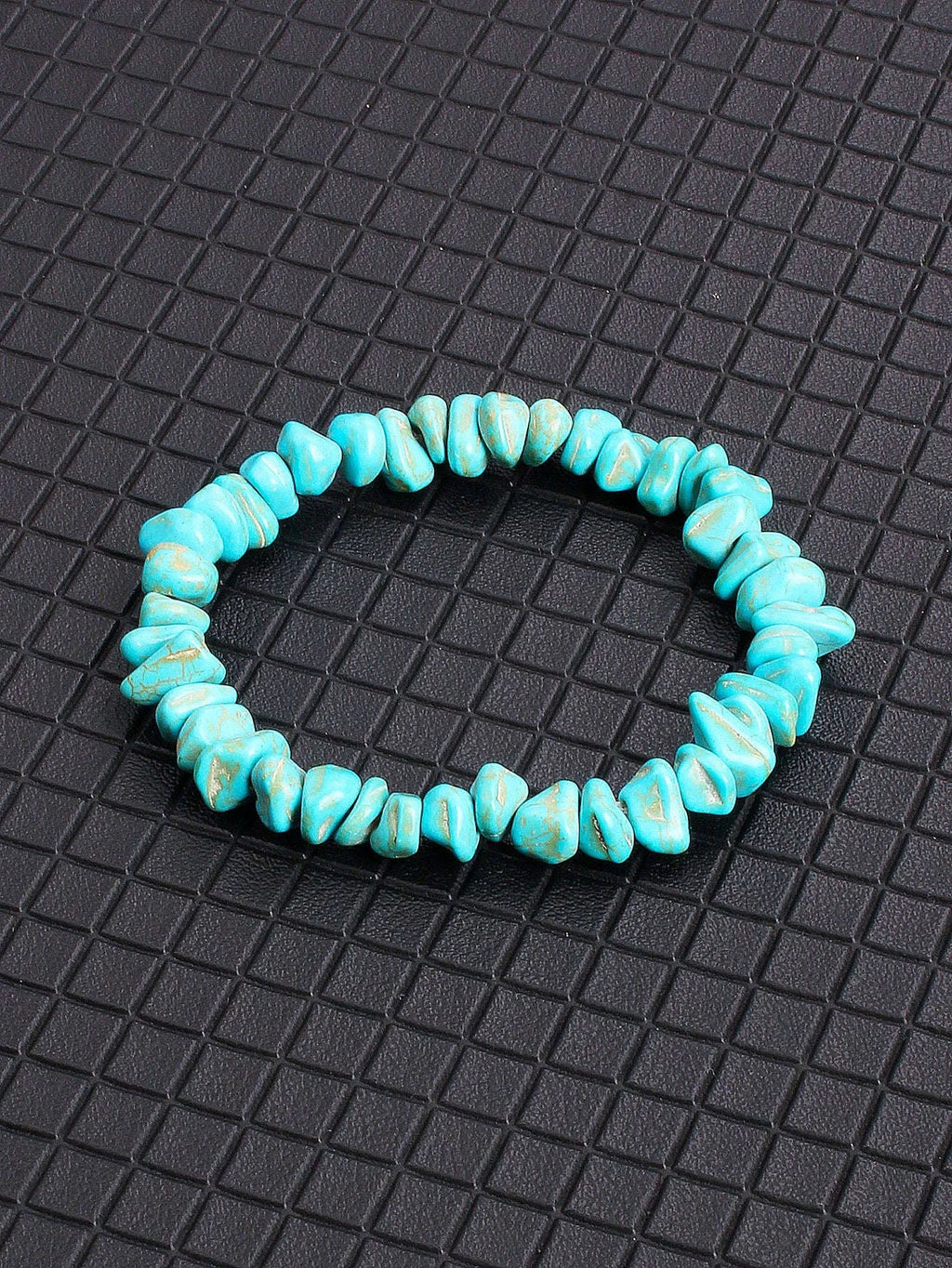 ✨ Reiki-Infused Labradorite Stone Beaded Bracelet – Enhances Intuition, Protection & Spiritual Awakening – Genuine Crushed Irregular Bead Jewelry 5Turquoise