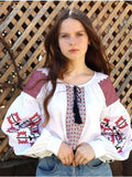 👗 Retro Print Blusas Mujer Indie Folk Woman 2025﻿ – Shirts & Blouses with O-neck, Tassel Lace-Up Detail, Loose Casual Fit, New Tops XXL