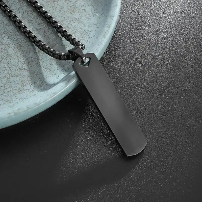 ✨ Retro Seven Angels Magic Circle Solomon's Seal Necklace Pendant – Personalized Lucky Amulet Men’s Punk Spiritual Jewelry AL20490-Black