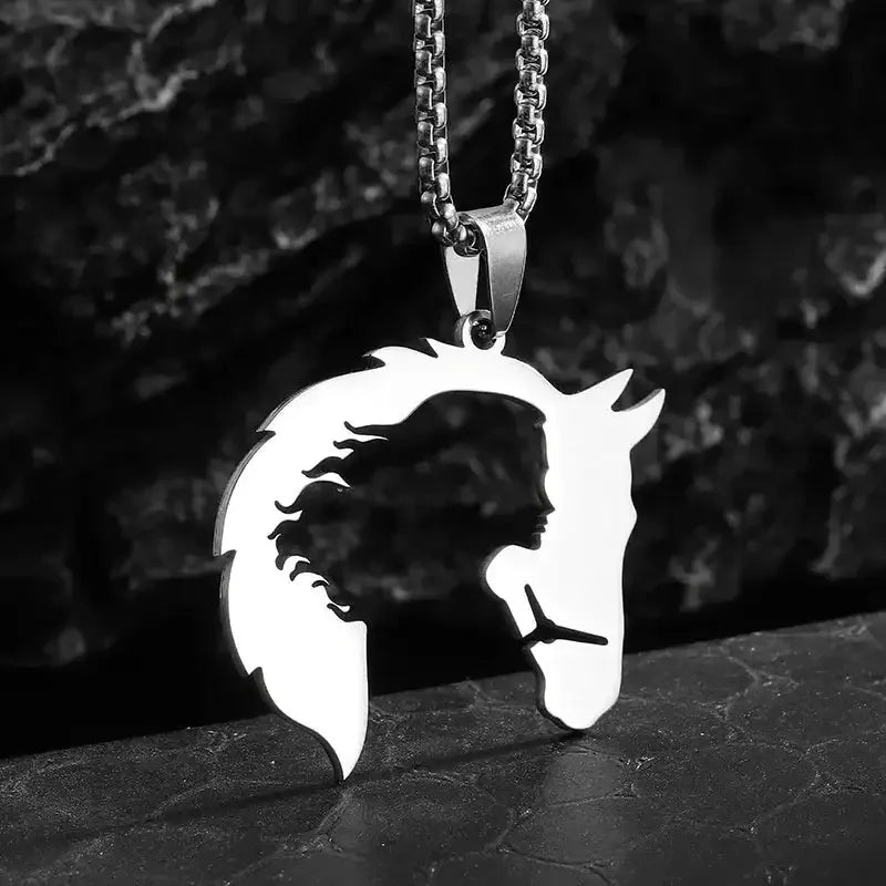 ✨ Retro Seven Angels Magic Circle Solomon's Seal Necklace Pendant – Personalized Lucky Amulet Men’s Punk Spiritual Jewelry AL21276-Silver