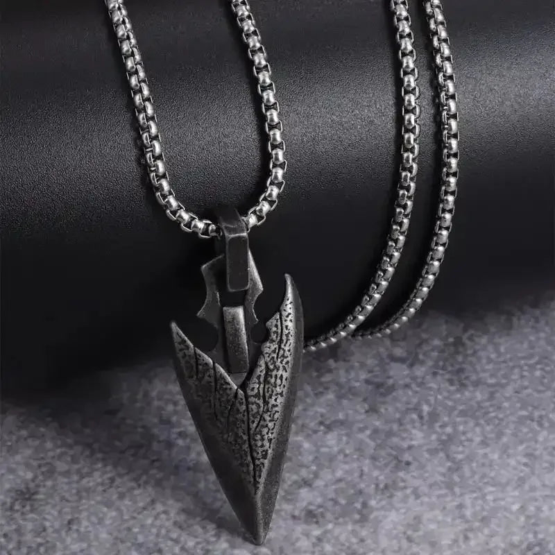 ✨ Retro Seven Angels Magic Circle Solomon's Seal Necklace Pendant – Personalized Lucky Amulet Men’s Punk Spiritual Jewelry AL13335-silver