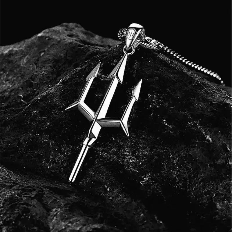 ✨ Retro Seven Angels Magic Circle Solomon's Seal Necklace Pendant – Personalized Lucky Amulet Men’s Punk Spiritual Jewelry AL19209-Silver