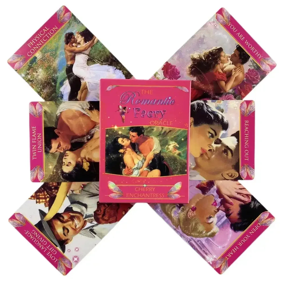 🧚♀️ Romantic Faery Oracle Cards – Whimsical Tarot Deck Inspired by Romance and Faery Lore, Complete with Guidebook for Love & Life Guidance