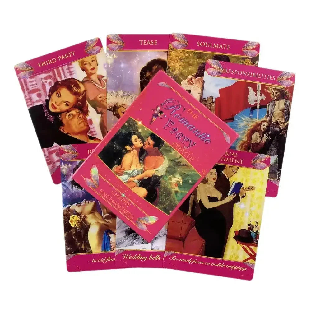 🧚♀️ Romantic Faery Oracle Cards – Whimsical Tarot Deck Inspired by Romance and Faery Lore, Complete with Guidebook for Love & Life Guidance