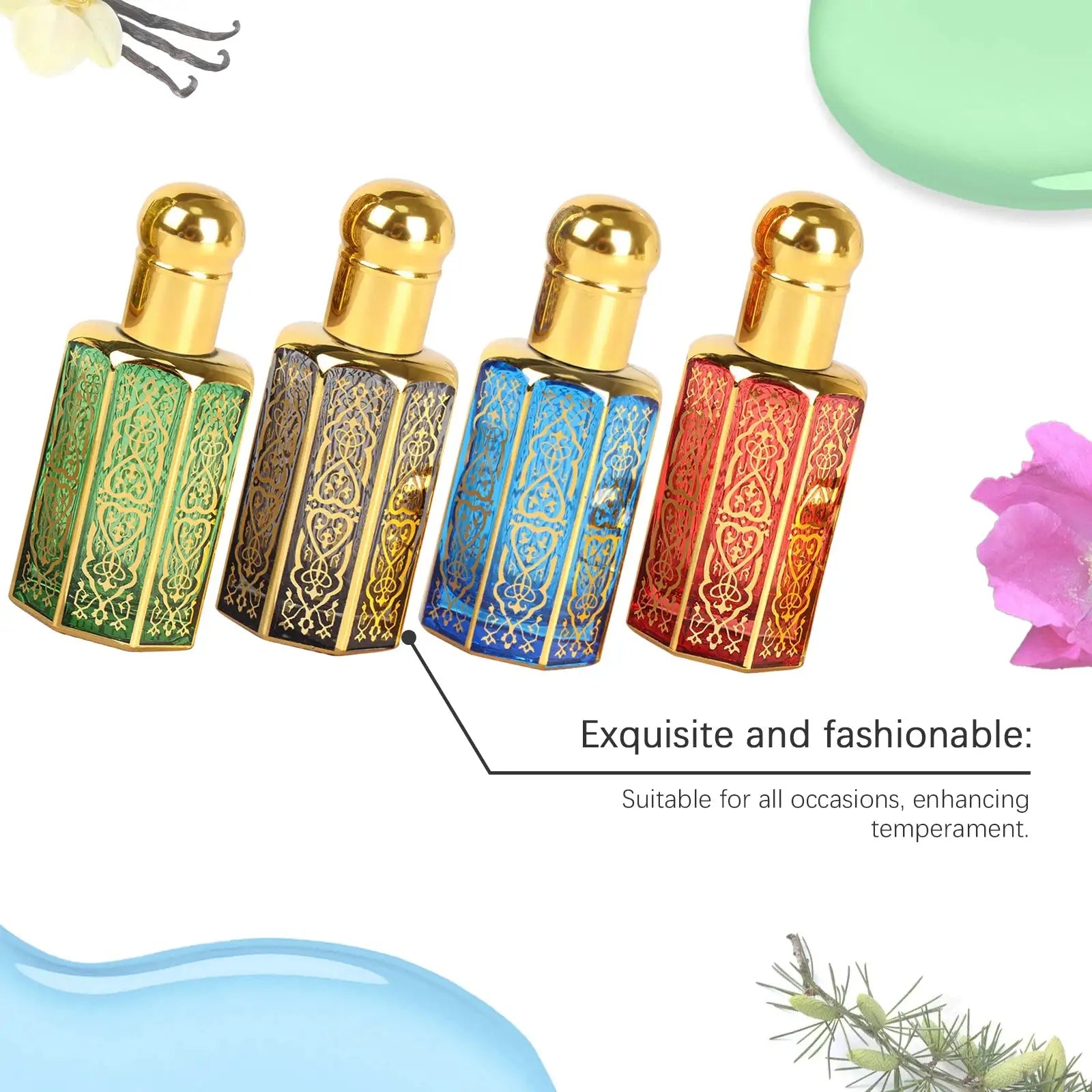 🌹 Roxelis Unisex Arabian Perfume Set – Long-Lasting Elegant Fragrances for Daily Wear & Gifting