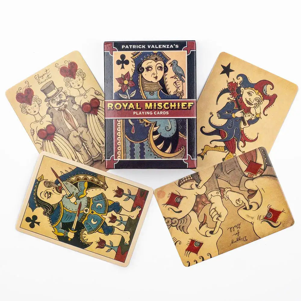 Royal Mischief Transformation Playing Cards – Unique 54-Card Set with Gilded Edges and Mischievous Gothic Artwork