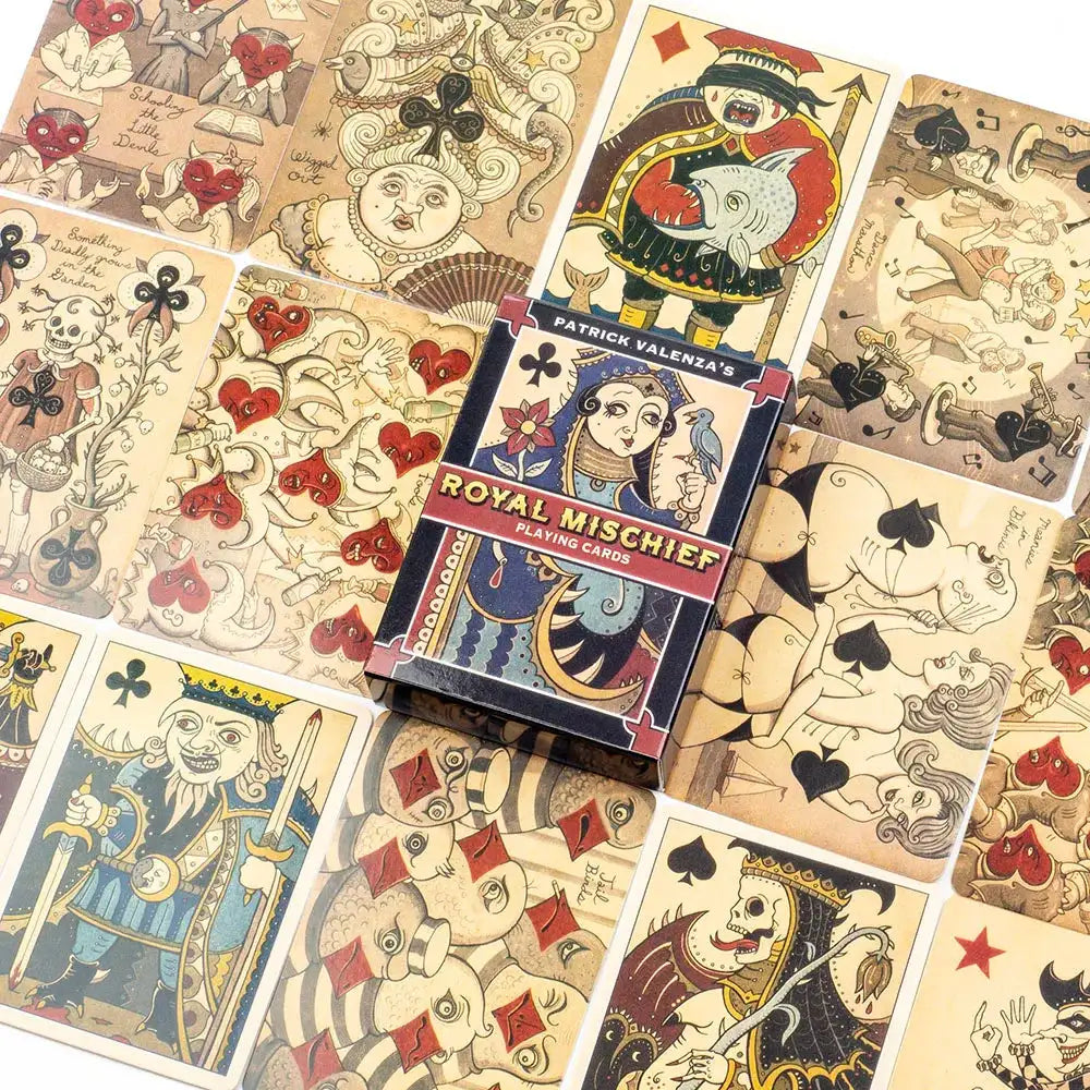 Royal Mischief Transformation Playing Cards – Unique 54-Card Set with Gilded Edges and Mischievous Gothic Artwork