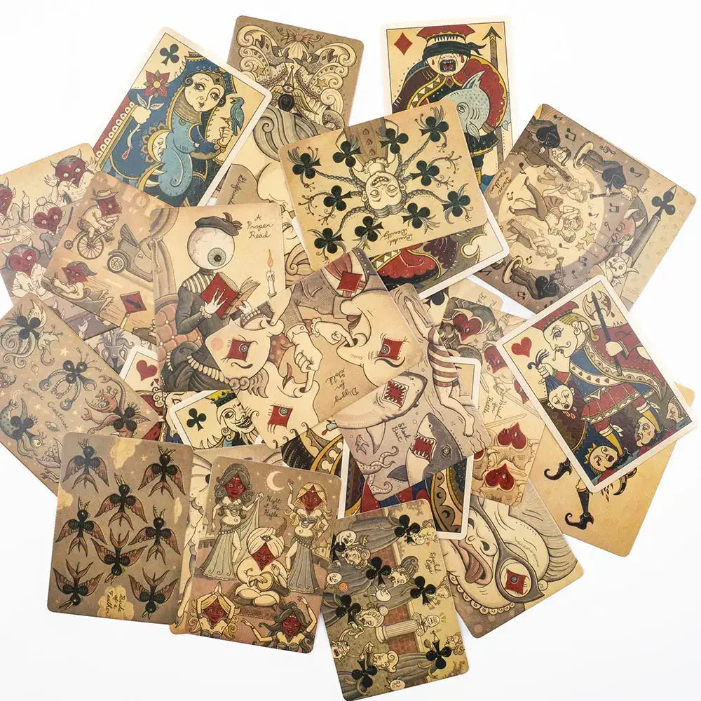 Royal Mischief Transformation Playing Cards – Unique 54-Card Set with Gilded Edges and Mischievous Gothic Artwork