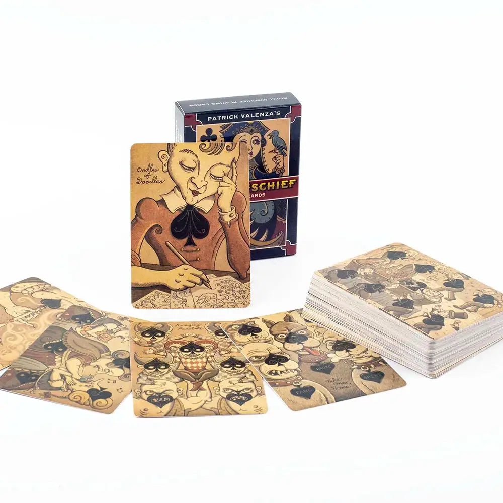 Royal Mischief Transformation Playing Cards – Unique 54-Card Set with Gilded Edges and Mischievous Gothic Artwork