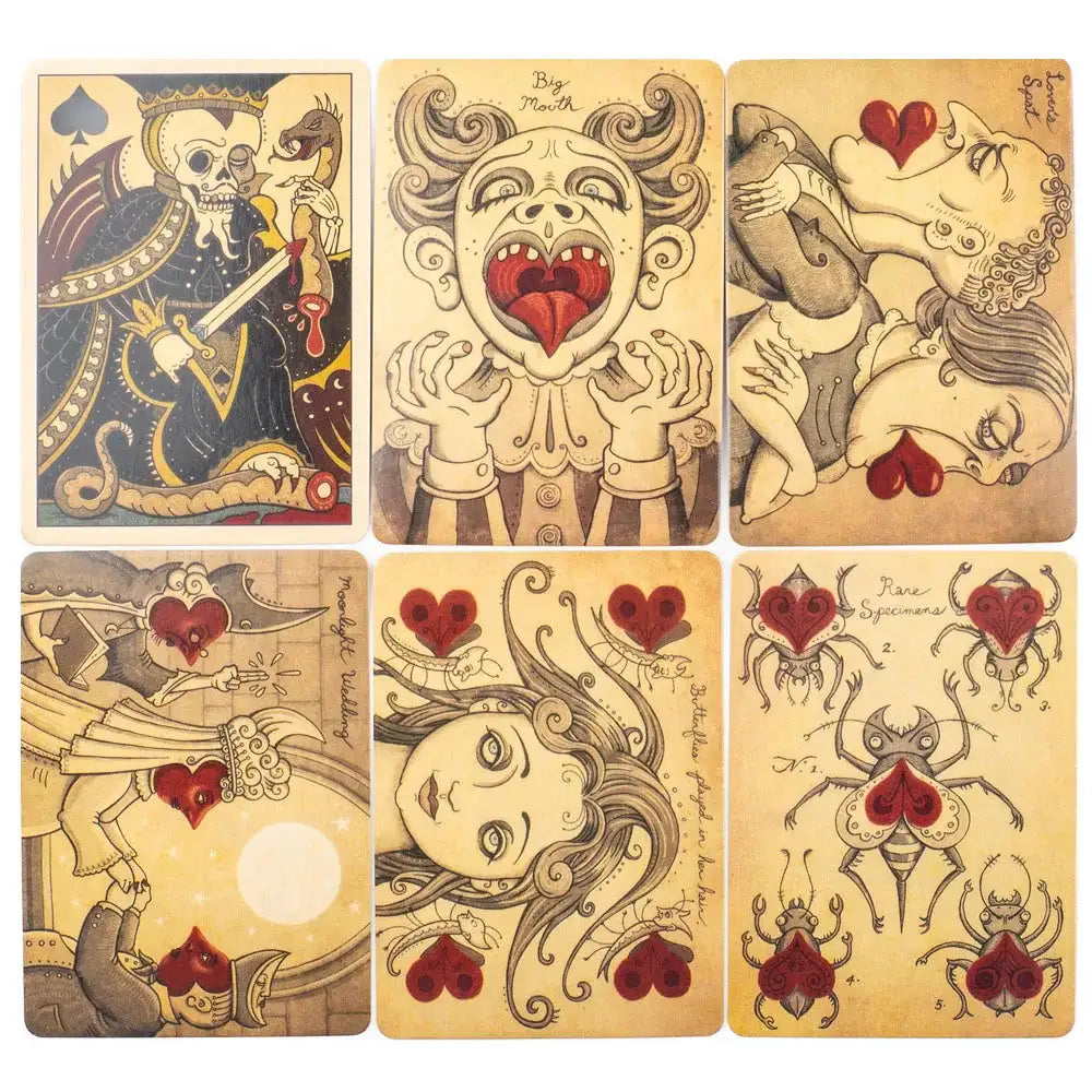 Royal Mischief Transformation Playing Cards – Unique 54-Card Set with Gilded Edges and Mischievous Gothic Artwork