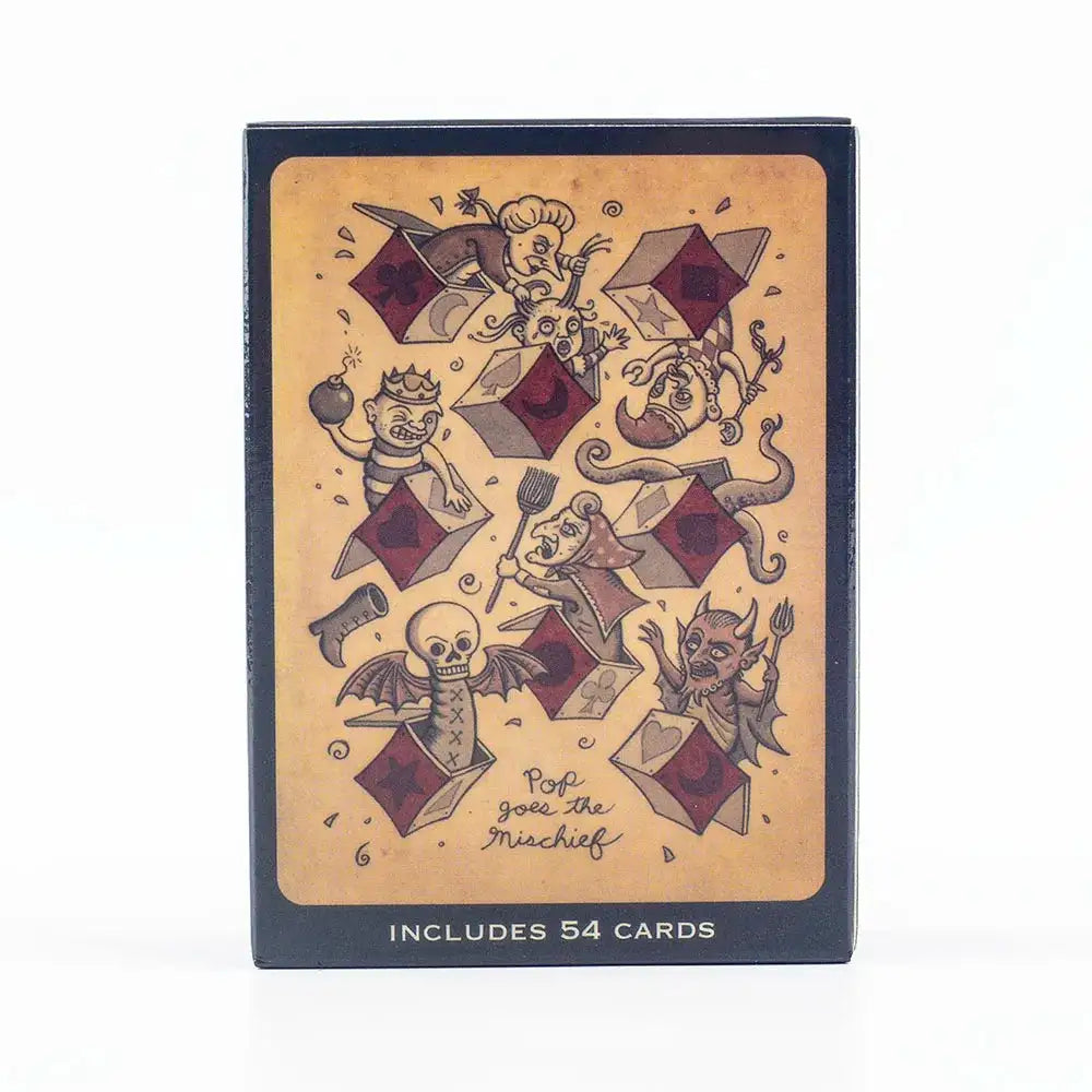 Royal Mischief Transformation Playing Cards – Unique 54-Card Set with Gilded Edges and Mischievous Gothic Artwork