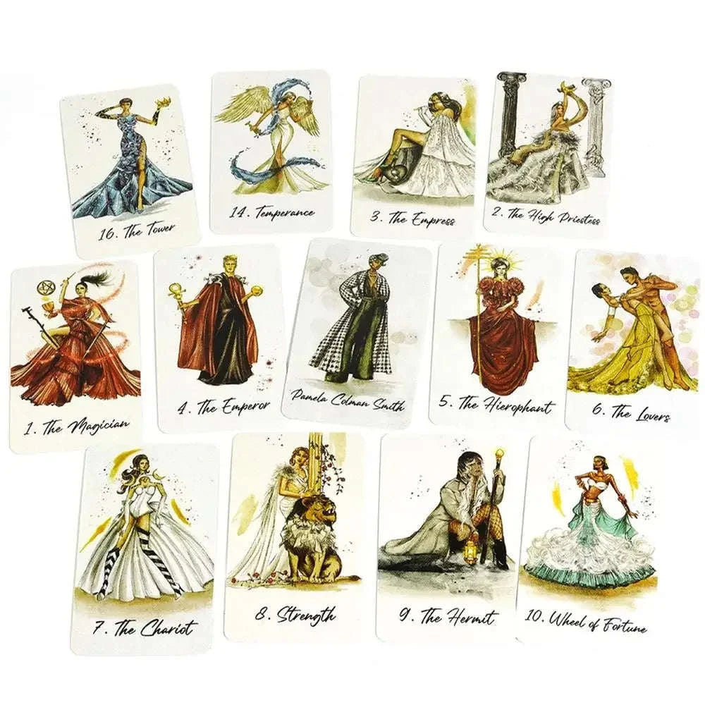 Runway Tarot Cards – 80-Card Beginner-Friendly English Deck for Divination, Family Parties & Board Games