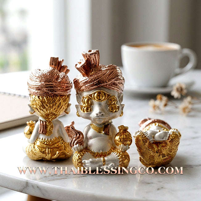 ✨🕉️ Sacred "3K Triple-Alloy" Phraya Si Hu Ha Ta (The 4-Ears 5-Eyes Deity) – Instant Wealth Edition: Kruba Kamfan, Wat Ko Chok (2024 Exclusive) – The Ultimate Alchemical Tool for Rapid Financial Breakthroughs, Irresistible Aura, and Absolute Dominance!