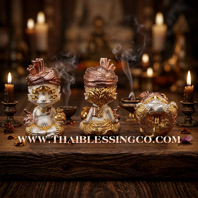 ✨🕉️ Sacred "3K Triple-Alloy" Phraya Si Hu Ha Ta (The 4-Ears 5-Eyes Deity) – Instant Wealth Edition: Kruba Kamfan, Wat Ko Chok (2024 Exclusive) – The Ultimate Alchemical Tool for Rapid Financial Breakthroughs, Irresistible Aura, and Absolute Dominance!