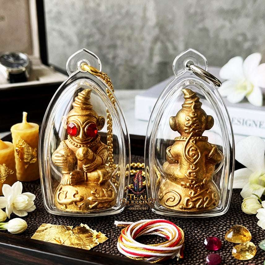 💘 Sacred "Ai Ngang Khlang Rak" (Love-Crazed Ngang): Iron Grate & Ancient Mold Residue Edition – Consecrated by Ajarn Ton, Ban Kae Yai Shrine (2025) Thai Blessing Co By RURUECHA