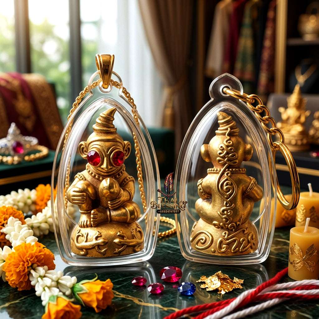 💘 Sacred "Ai Ngang Khlang Rak" (Love-Crazed Ngang): Iron Grate & Ancient Mold Residue Edition – Consecrated by Ajarn Ton, Ban Kae Yai Shrine (2025) Thai Blessing Co By RURUECHA