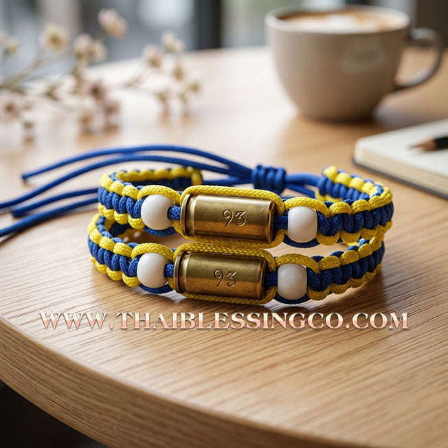 ✨🕉️ Sacred "Bullet Shell" Protection Takrut Bracelet – Maha Choke Maha Setthee Edition: Luang Pho Ap, Wat Thong Sai (2009 Exclusive) – The Ultimate Guardian Talisman for Invincibility, Extreme Wealth, and Absolute Safety