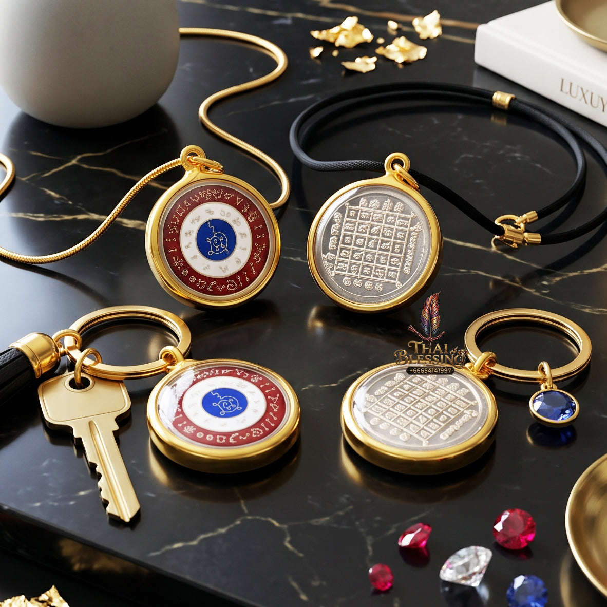 ✨👑🌌 Sacred Celestial Zodiac Alignment Coin - Luang Phor Wan 2019 Maha Choke Wealth Edition, Premium Alpaca National Tricolor Motif with Red Botanical Infusion, Ultimate Executive Destiny Realignment & Capital Accumulation Matrix