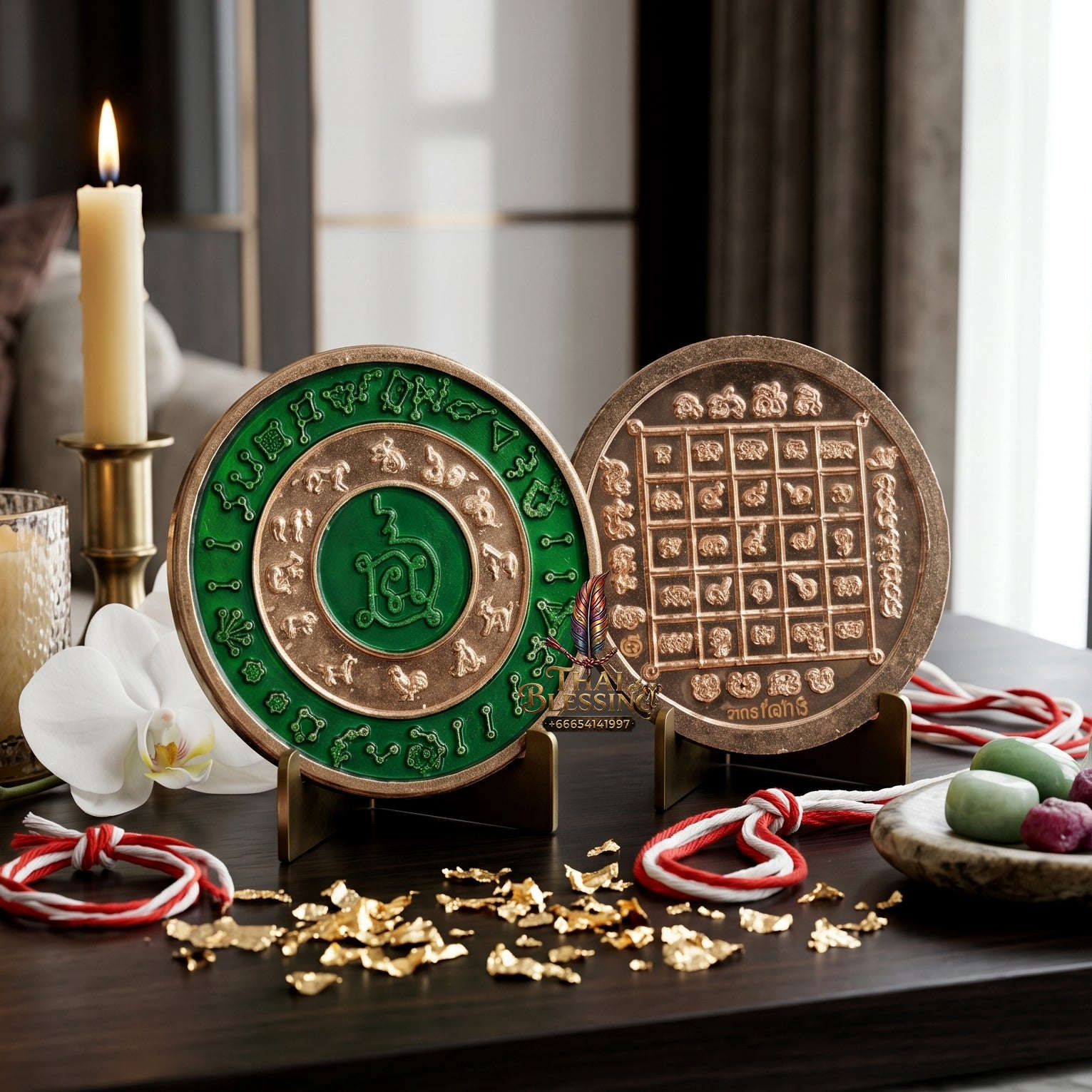 ✨👑🌌 Sacred Celestial Zodiac Alignment Coin - Luang Phor Wan 2019 Maha Choke Wealth Edition, Premium Alpaca National Tricolor Motif with Red Botanical Infusion, Ultimate Executive Destiny Realignment & Capital Accumulation Matrix 6