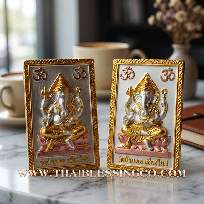✨🕉️ Sacred "Dual Deity" (Song Maha Thep) – 3K Gold-Plated Edition: Kruba Krissana, Weruwan Forest Monastery (2012) – The Ultimate Talisman for Global Trade, Divine Luck, and Irresistible Financial Magnetism