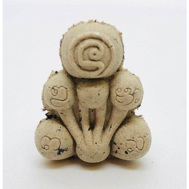 Sacred Ghost Bone Amulet for Spiritual Protection and Fortune Charm Gray powder