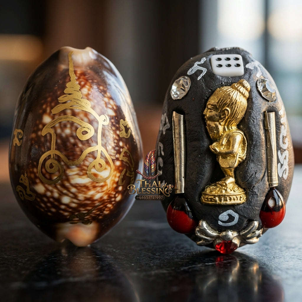 ✨ Sacred Gold-Plated Samrit Bronze Bia Gae Chuchok Millionaire Wealth & Protection Amulet by Ajarn Amnat Mahaveero (B.E. 2568) Thai Blessing Co By RURUECHA