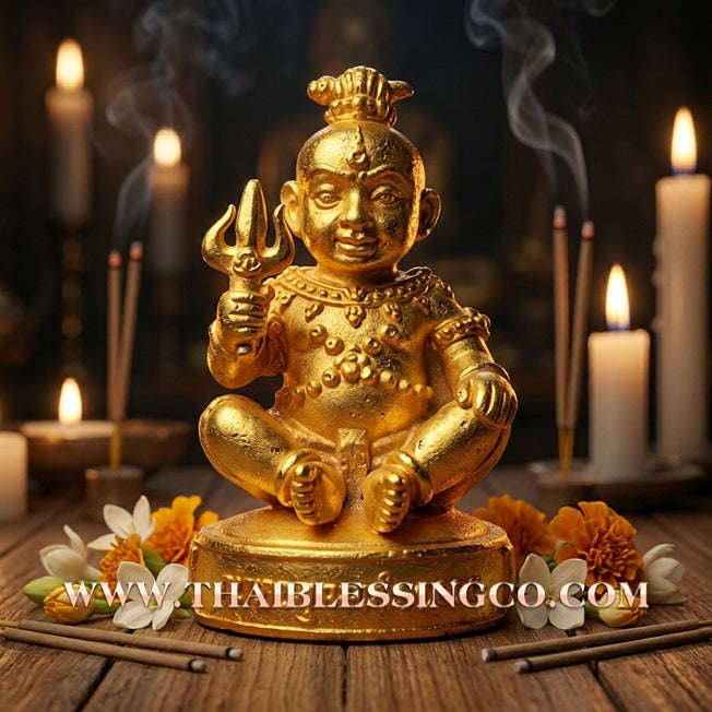 👦 Sacred "Guman Thong Kam-Noet" (The Origin Series) – Gold-Plated Samrit Alloy Edition: Luang Pu Nen Kaew, Wat Ban Kaset Thung Setthi (2013) – The Ultimate Engine for Explosive Sales, Guardian Protection, and Unstoppable Financial Luck!